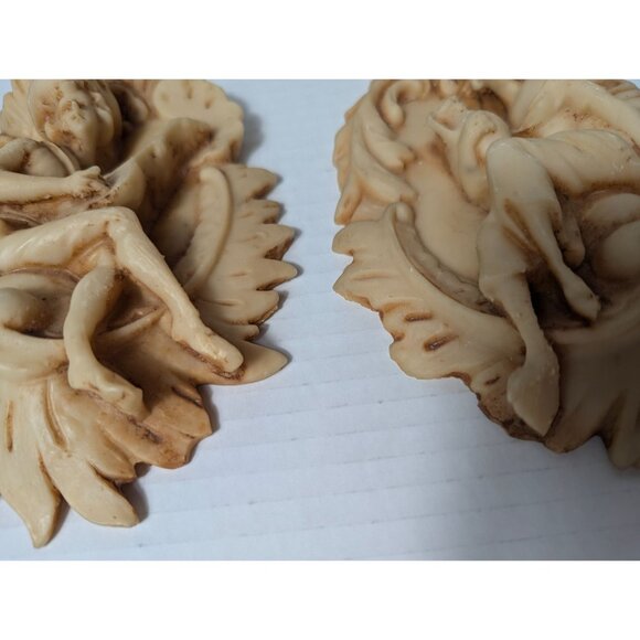 Italian Lava Stone tuff Resin Wall Plaques Musical Figures - Set Of 2 9 inch - Picture 7 of 14